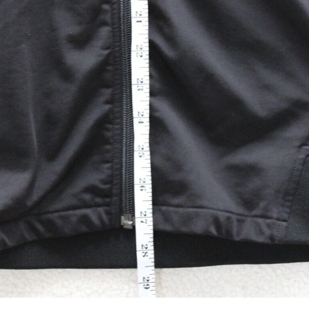 The North Face Mens Track Jacket Black Blue Trim‎ Full Zip Athletic Size M